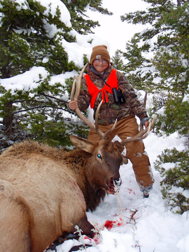 2nd Bull - 1st in the Backcountry - Smile tells it all!.JPG