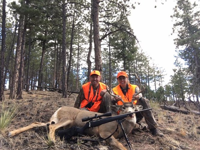 Molly and Joe with Molly's DIY CO Mule deer.jpg