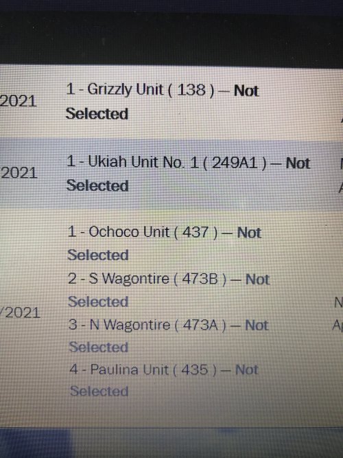 2021 Idaho Draw Results! Hunt Talk