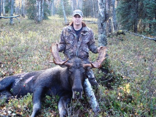 Me and jason's moose.JPG