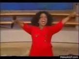 Image result for Oprah everyone gets A car GIF