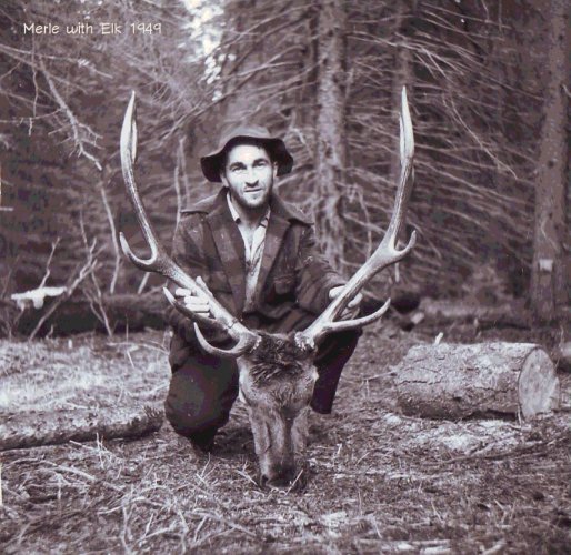Merle with Elk 1949.jpg