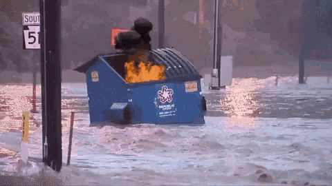 dumpster-fire-flood.gif