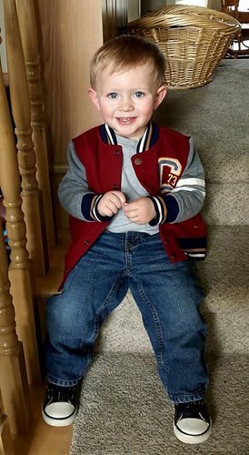 Gannon on stairs.jpg