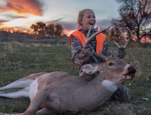 Livs 1st buck.JPG