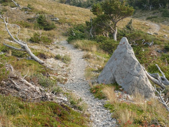 Tom Clary natural trail monument.JPG