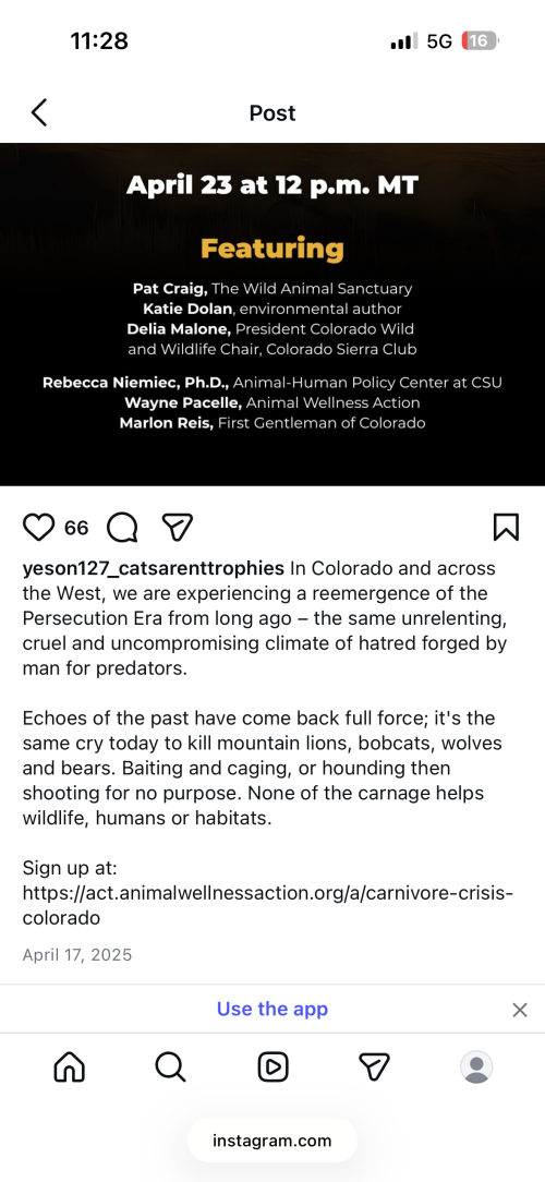Yes on 127 - Cat’s Aren’t Trophies  In Colorado and across the West, we are experiencing a ree...png