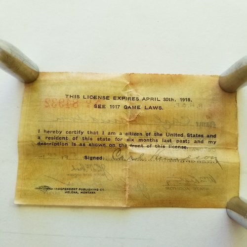 Montana License 1918 AMontana License 1917 A.jpg