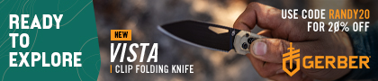 Gerber Vista - Save 20% with Promo Code Randy20