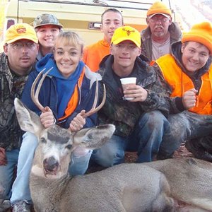 My wifes 3rd buck 2008