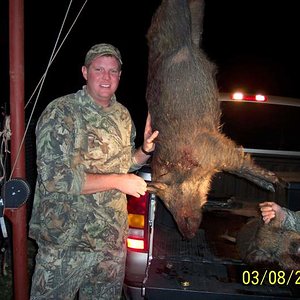 Hunting buddy's from Washington State in Texas for Hog hunt