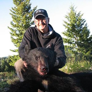 Tim with his first bear