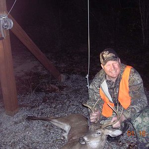 Shot this deer 2 years to the day after falling out of tree a few miles down the road