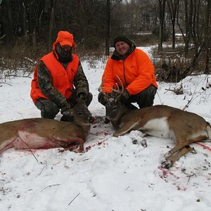 Walking out from our stands in Iowa these two came running by...Me and the Old Man