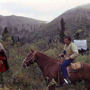 Arriving at spike camp for a 14-day stone sheep hunt in the Toad River country of British Columbia in September, 1973.  Cost of hunt was $1750 Canadia