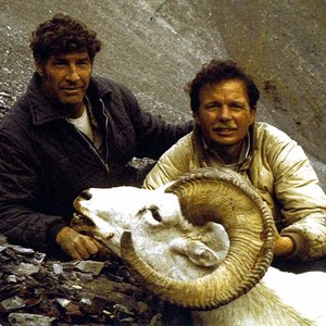 Jim and I with my dall ram in Alaska in 1976.