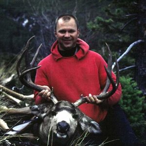 This really nice Montana buck was taken by my friend George who came up from California to hunt with me in 1967.