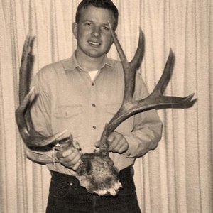 My first Montana big game animal taken in 1965 a few months after moving to Montana.  This buck grossed in the low 160's b&c.