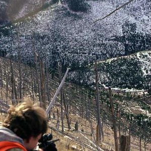 Tyler, lining up on a mule deer buck in the 1980's.