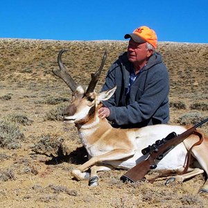 The only B&C critter I've ever taken!  This buck antelope taken in Wyoming in 2007, scores an official 84 2/8" B&C (net).  He had a huge 
