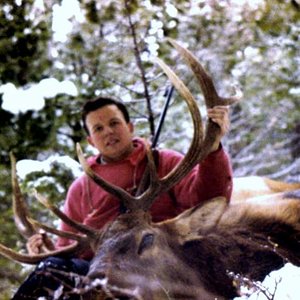 My first branched antler bull.  North of Helena in November, 1968.