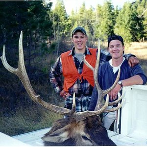 Tyler and his brother-in-law, Aaron took this bull together early in the morning of November 1, 1997.