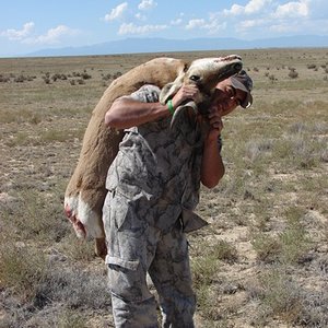 Steve with antelope