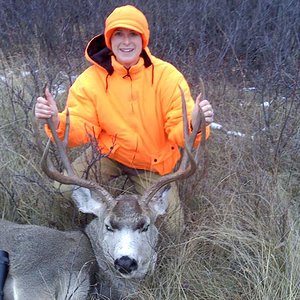 My wifes first buck ever!