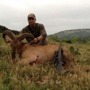 Ryan Snipes with his Trophy Aoudad at CCR