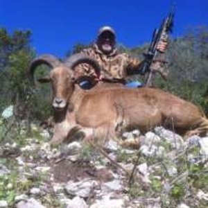 Ken Dabbs from Hunt Wicked Close TV with his Trophy Aoudad at CCR