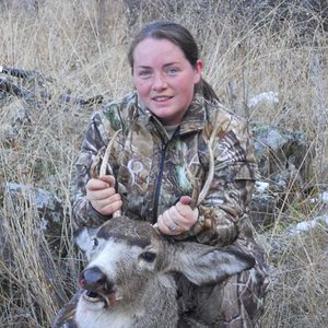 Sister in-laws 2011 buck, her first buck in her first year hunting!