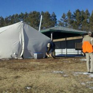 Wall Tent in December