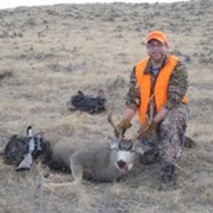 Me and my mule deer buck