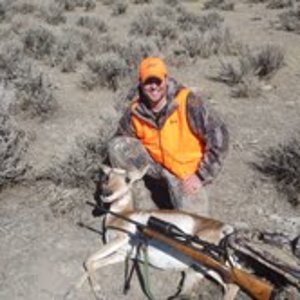 Brother-in-law with doe antelope