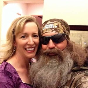 Lawnboy dressed up as Phil from duck dynasty.
