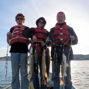 The boys with their fish