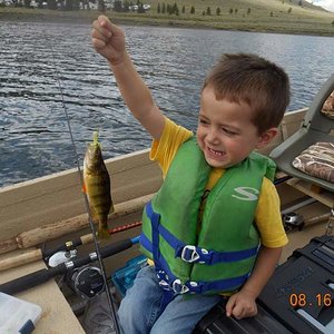 Starting them young...  First Fish 2013