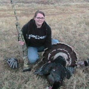 My daughter's first turkey