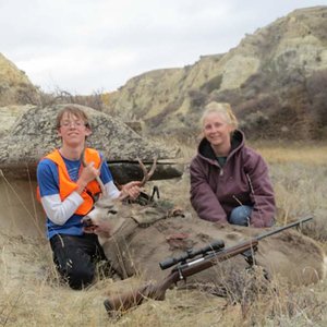 Tamber & Joe with his deer