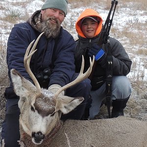 my sons first deer.