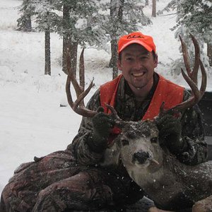 My nicest Muley so far! Snowed 18 inches that day, but the funny thing was it was 70 degrees the day before!