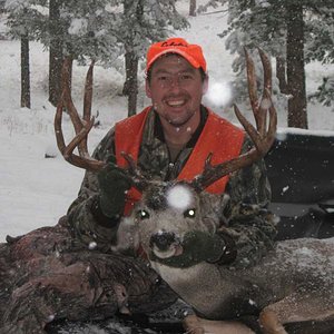 My nicest Muley so far! Snowed 18 inches that day, but the funny thing was it was 70 degrees the day before!