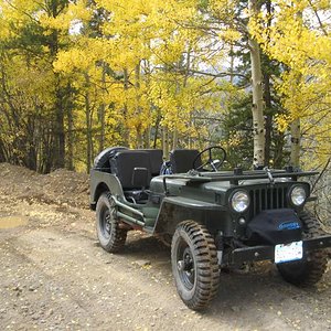 Scouting in my ultimate elk hunting rig, my 1948 CJ2A