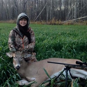 Elk may have skunked me that year, but I got this young (yet big bodied) whitetail at the family's hunting cabin with my savage axis 30-06.