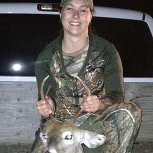 My first big game kill, taken at the family's hunting cabin with my grandfathers 30-06.