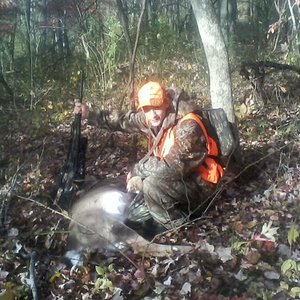 My sons 172 yard shot. Youth hunt.