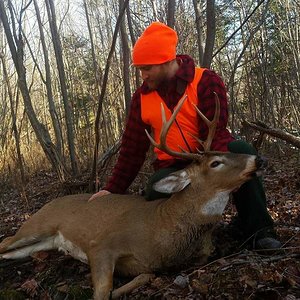 Cooper thanking this beautiful buck.