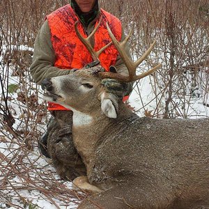 Kevin thanking this beautiful buck.