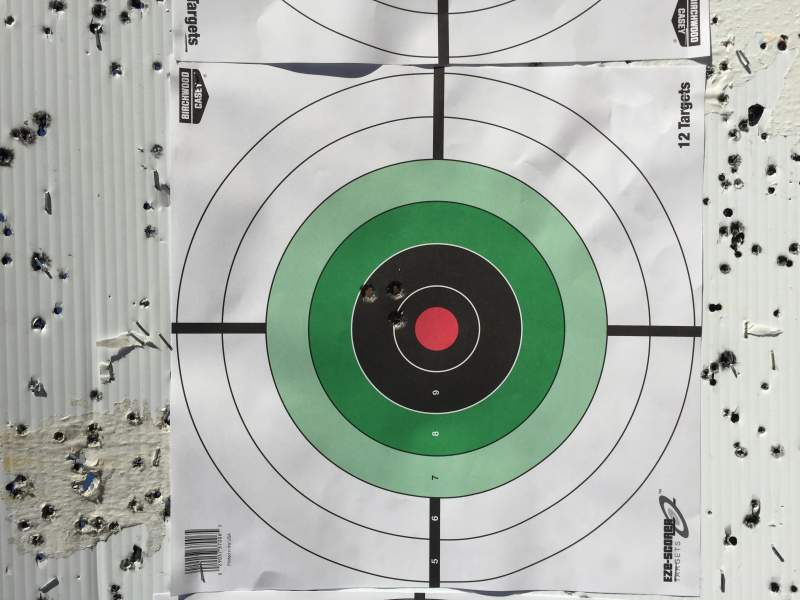 .89&quot; groups. .30-06 with 150 Hornady Interlock bullets. 100 Yards.