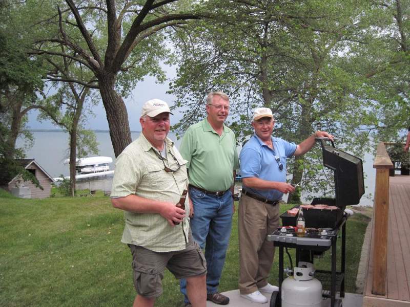 a bbq on Battle Lake